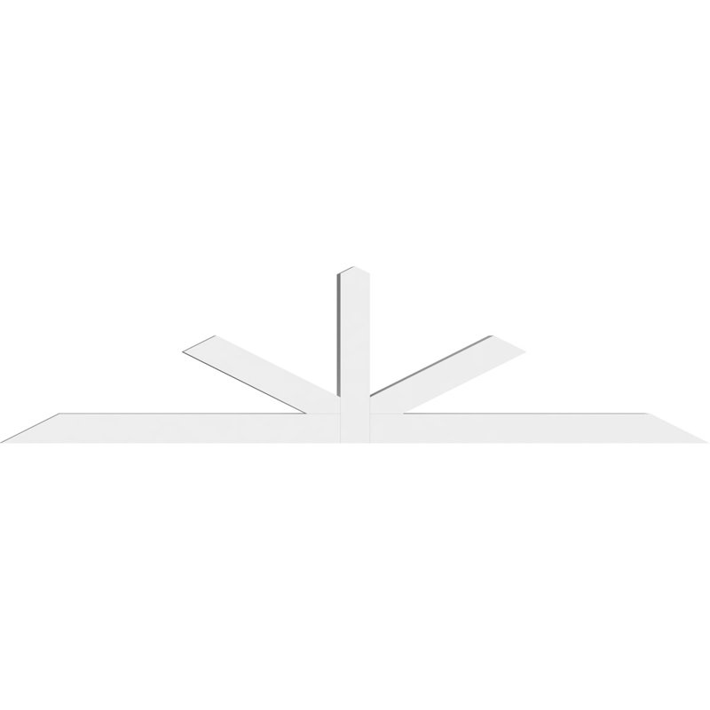 Support à pignon Saratoga, H 24 po x l 96 po (pas: 6/12), P 4 po x F 4 po, PVC