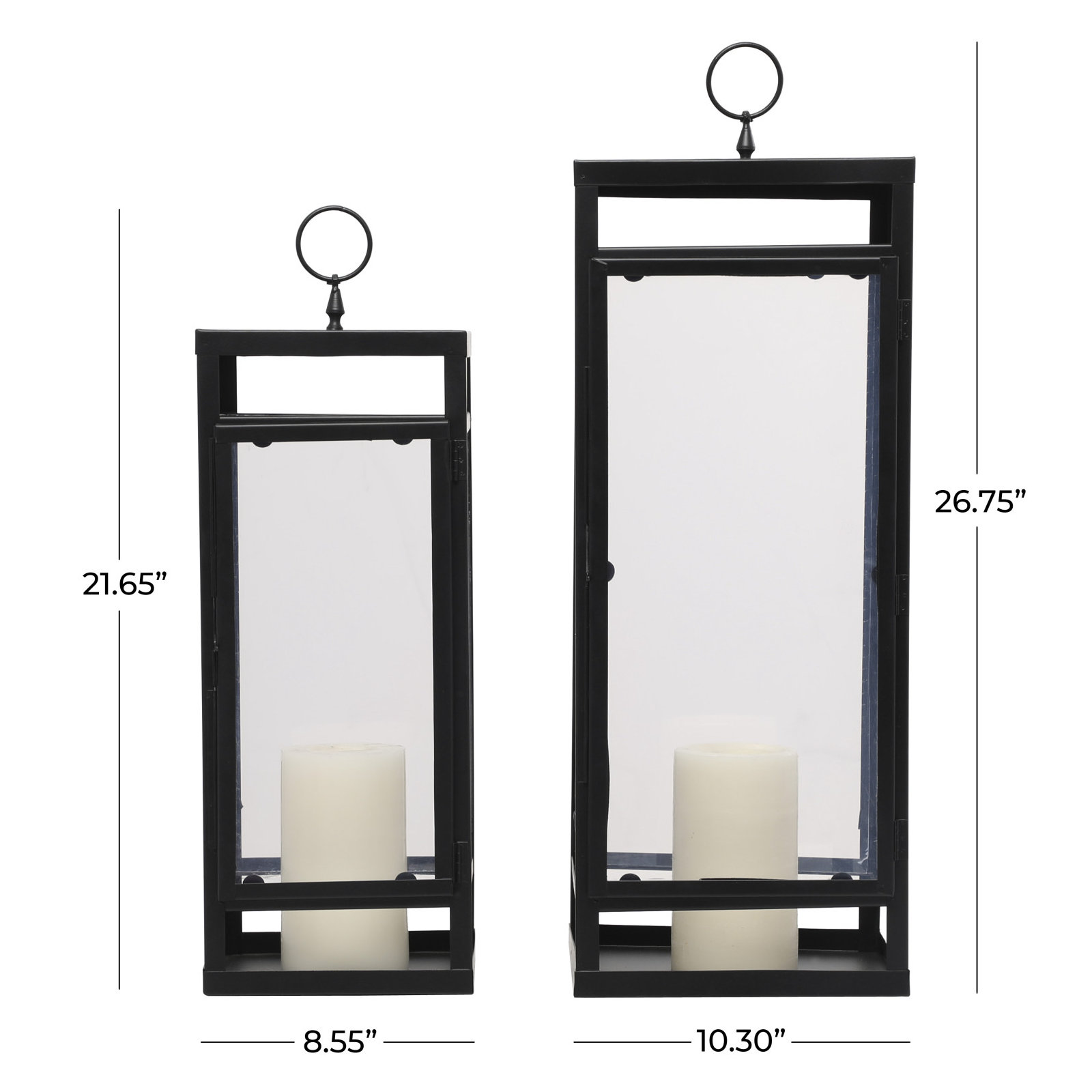 2 Piece Aluminum Tabletop Pillar Set