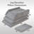4-Height Adjustable Leg Elevation Pillow, Multi-Layer Wedge Foam Leg Rest Support for Post-Surgery Recovery, Swelling Relief and Reading, Velvet Cove