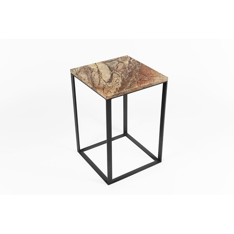 Akmal Frame End Table, Black