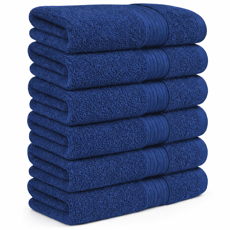 Hand Towels Quick Drying 100% Cotton 600 GSM, Navy