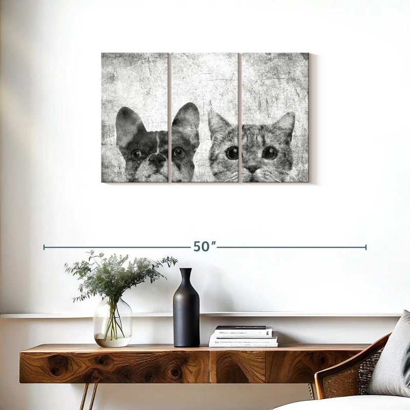 Brampt Pets Black And White, 20" H x 33" W