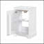 Meuble-lavabo à fermeture en douceur avec lavabo et tablette réglable-2125525394