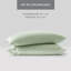 Taies d'oreiller très grandes en satin 100% satin 2 pièces 20 x 40 po Satin Sage-2099541368-2032998981