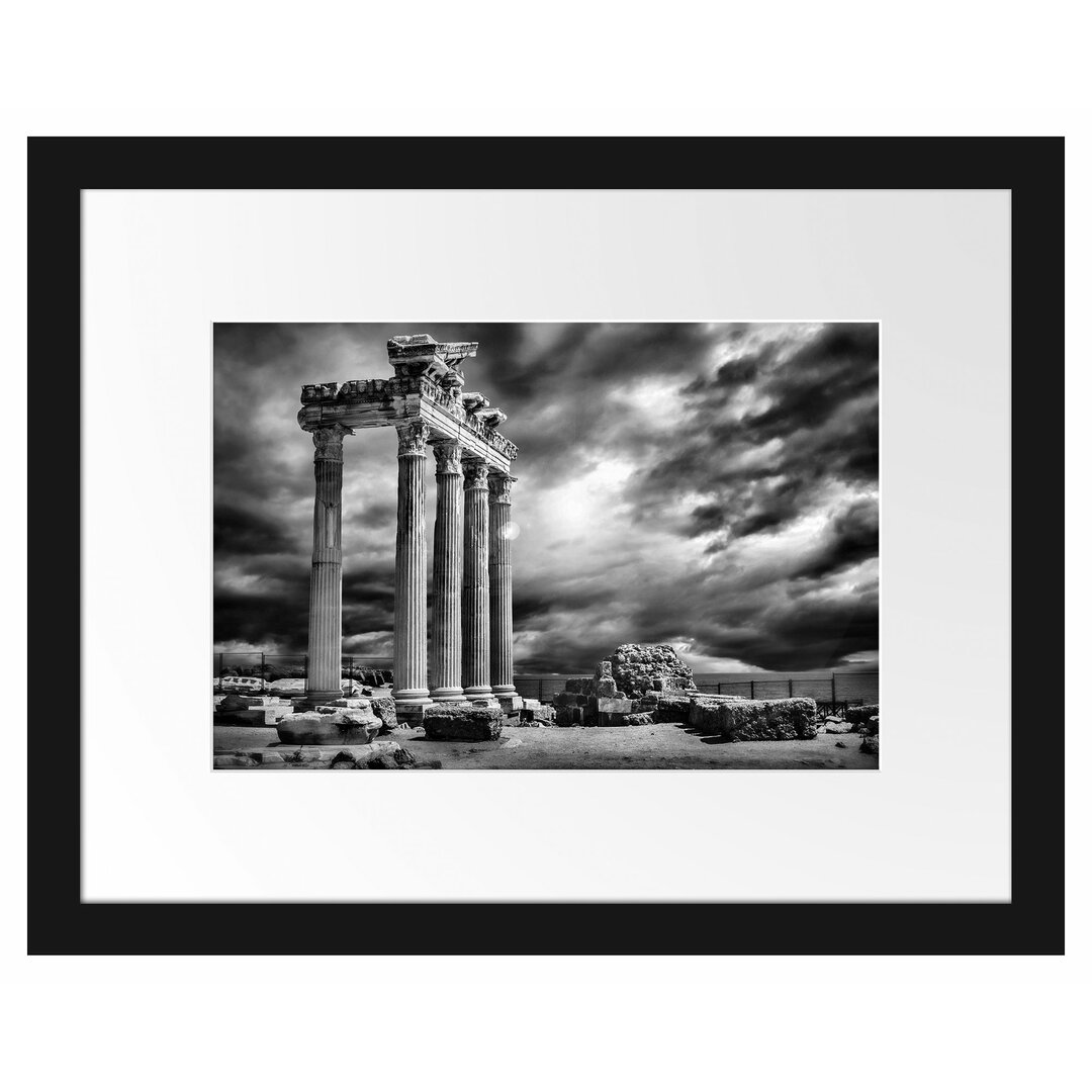 Gerahmtes Poster Apollon Tempel Ruine in Side