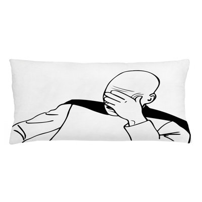 Styrbiorn Humor Captain Picard Face Palm Outdoor Cushion Cover