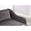 Chaise longue grise en velours gris avec revêtement doux et structure en bois massif-1818640666