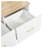 White 75-Inch Entryway Hall Tree with Bench and 5-Hook Storage Rack
