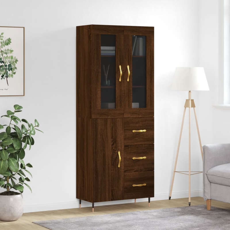 69.5cm Sideboard, Brown Oak