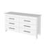 Commode double Wade Logan® de 149,6 cm (58,9 po) de largeur, à 6 tiroirs et offrant beaucoup d'espace de rangement-1626171602