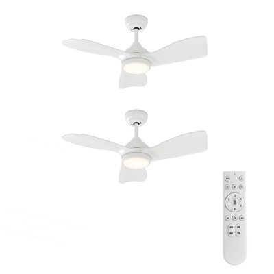 30" (3-Blade) Ceiling Fans with LED Lights and Remote Control