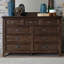 Commode 9 tiroirs l 64 po avec miroir