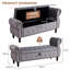 Velvet Upholstered Storage Bench-1706691696