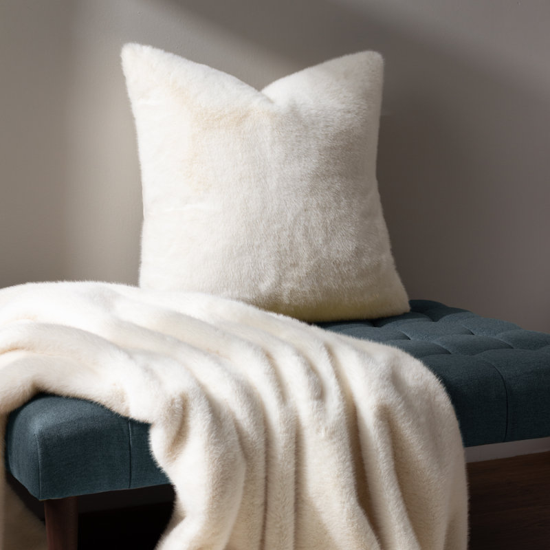 Stavoren Square Throw Cushion, Cream