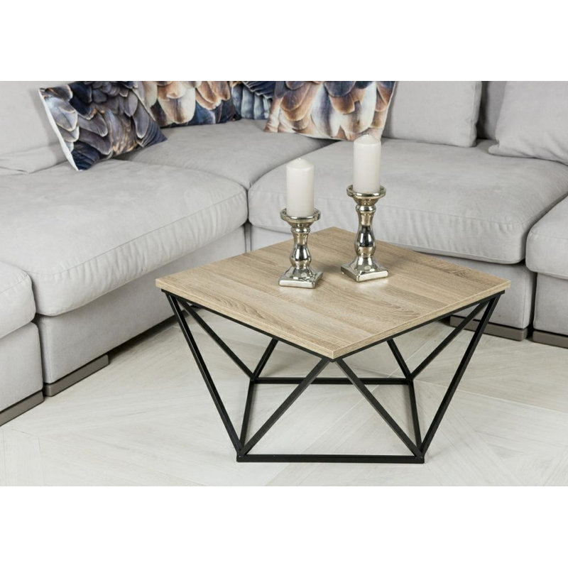 Flinders Frame Coffee Table, Black, Grey