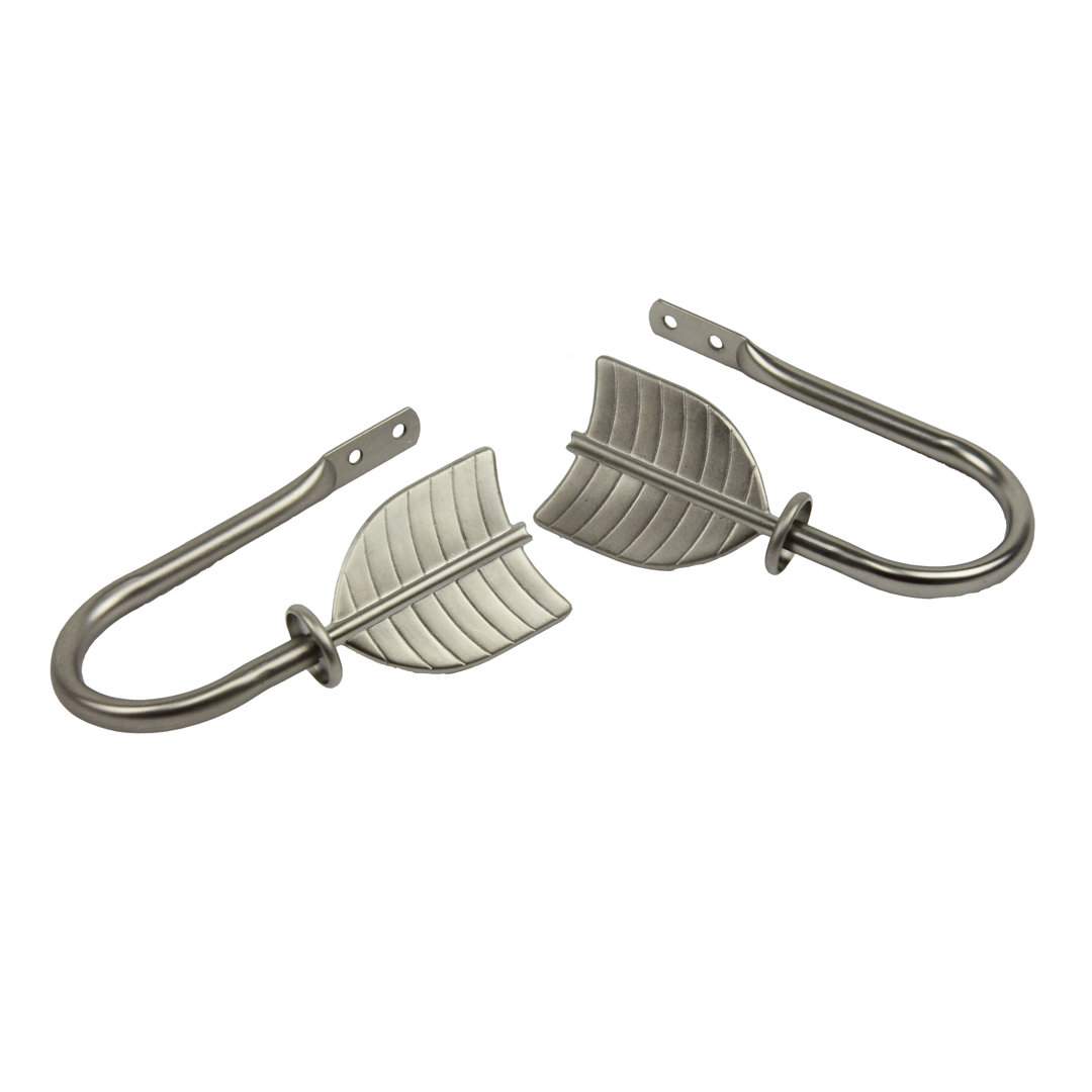 Weisser Steel Curtain Holdback (Set of 2) Foundry Select 