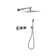 Trustmade 2 Functions Complete Shower Fixtures, 3 Knob Handles Complete Shower Systems, 10 Inches