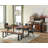 Huerres Live Edge Dining Bench Grey Sheesham And Black