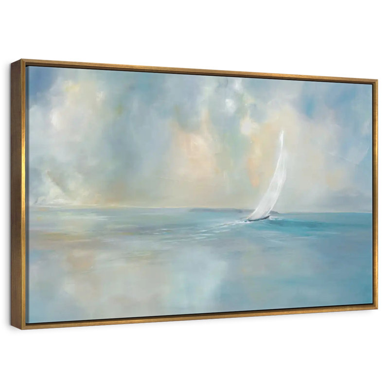 Cap sur la tête, Cadre flottant doré, 19 po x 13 po