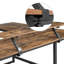Evelin L-Shaped Metal Base Writing Desk-617663813
