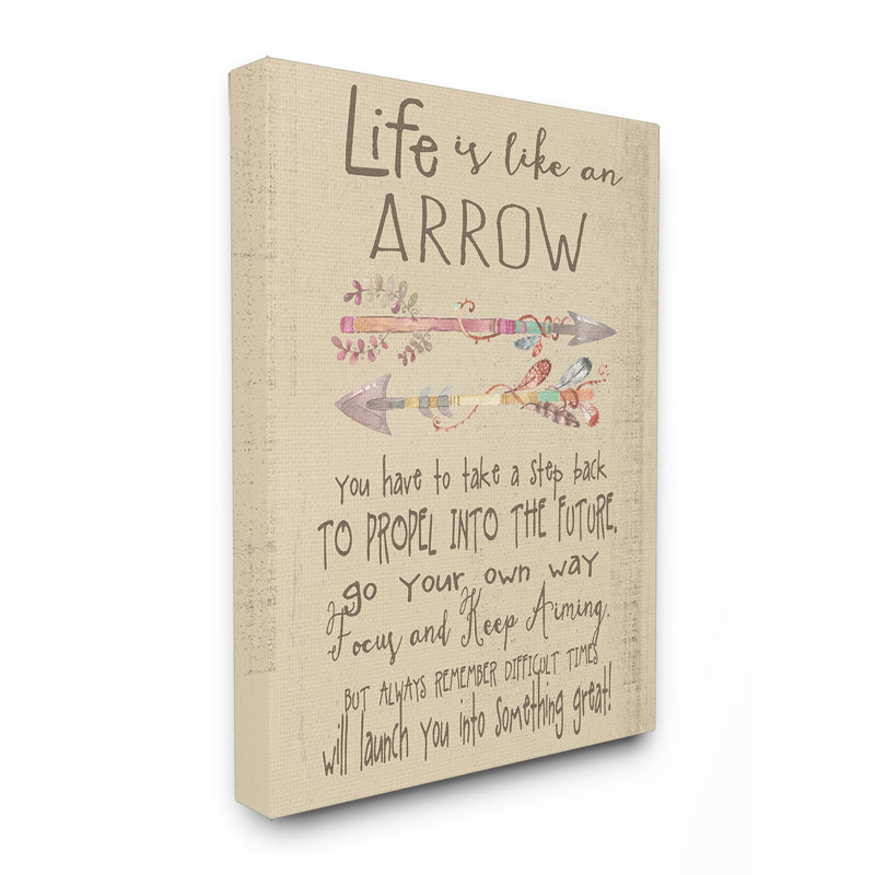 « life is like a icon », art textuel sur toile, 24 po x 30 po