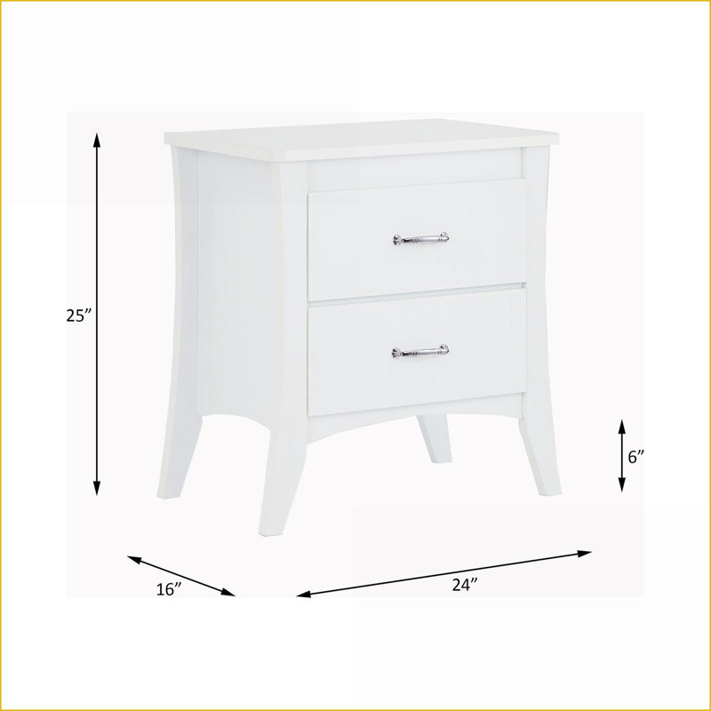Table basse Babb à finition blanche avec pieds fuselés et amp; 2 tiroirs, rangement peu encombrant