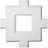 Inner Square Intersection for 8" Traditional Coffered Ceiling System