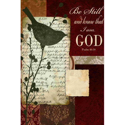 «Be Still and Know Red», impression sur toile tendue