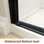 24" - 25 3/8" W x 72" H Pivot Swing Frameless Shower Door with 1/4" (6mm) Clear Tempered Glass-107925087