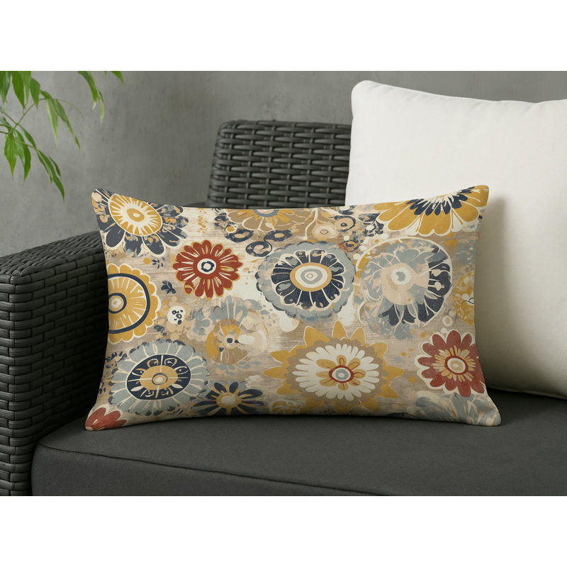 Lively Jive Indoor And Outdoor Pillow, Rectangle 20"H x 14"W