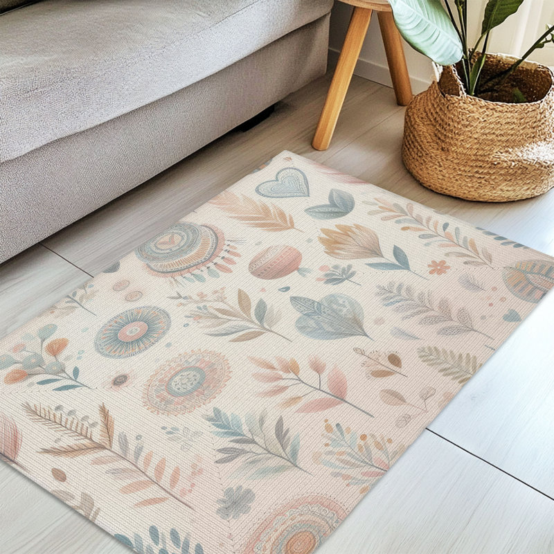 Subtle Boho Vibes Braided Rug, Rectangle 3' x 5'
