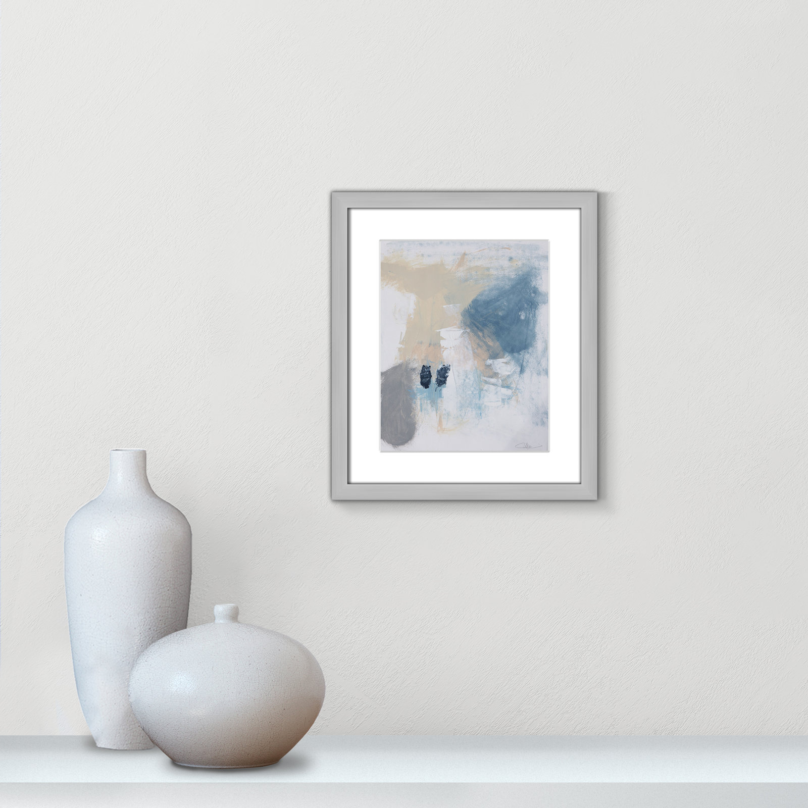 Coastal Carnival II Print by Casa Fine Arts, White, 15" H x 13" W x 1.25" D, Silver Single Picture Framed Paper