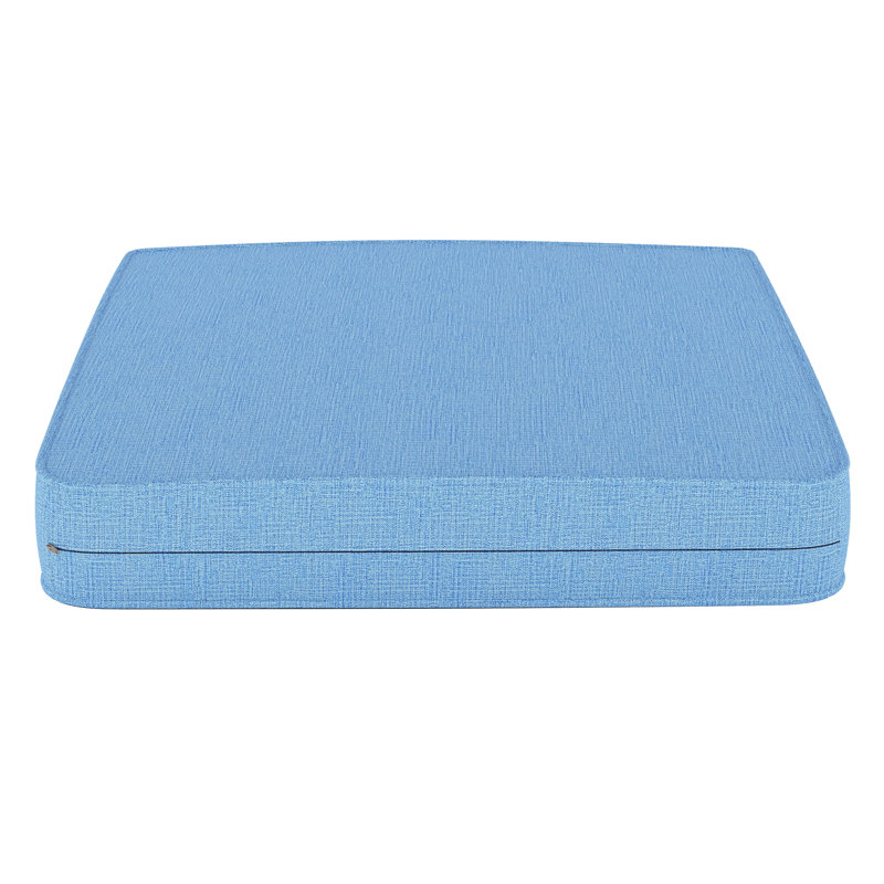 Outdoor Sunbrella® Seat Cushion, Canvas Air Blue Sunbrella® Canvas