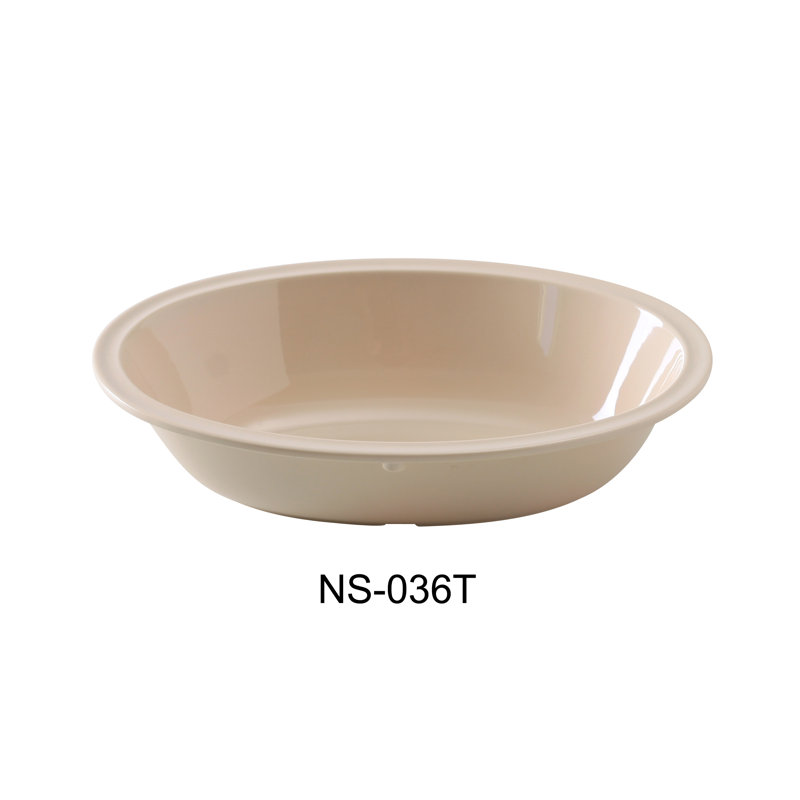 Nessico 36 oz. Melamine Salad Bowl, Tan