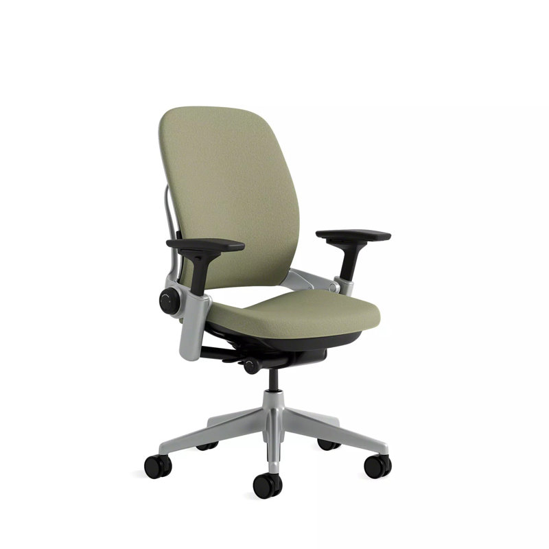 Steelcase Leap® Task Chair, Seagull, Olivine, Hard Floor Casters