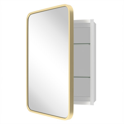 Anaahat Framed Medicine Cabinet Mirror Adjustable