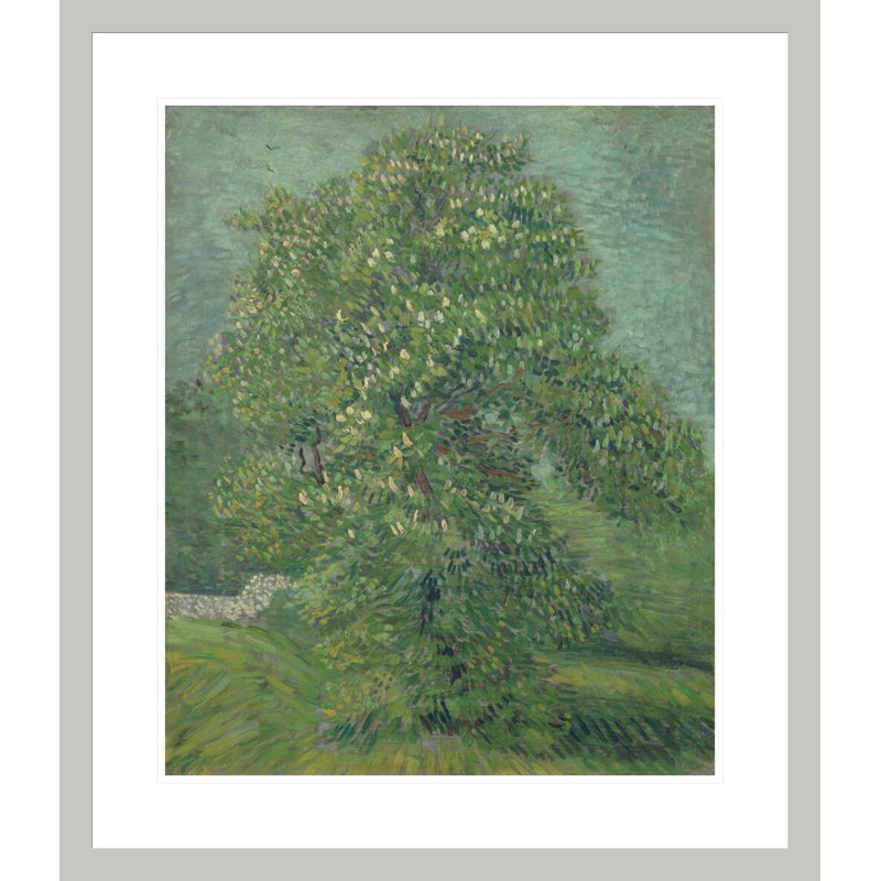 Cheval châtaignier en fleurs par Vincent van Gogh, impression giclée encadrée, 27,24 po H x 23,5 po L