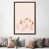 Toile avec cadre en bois brun classique est en rupture de stock