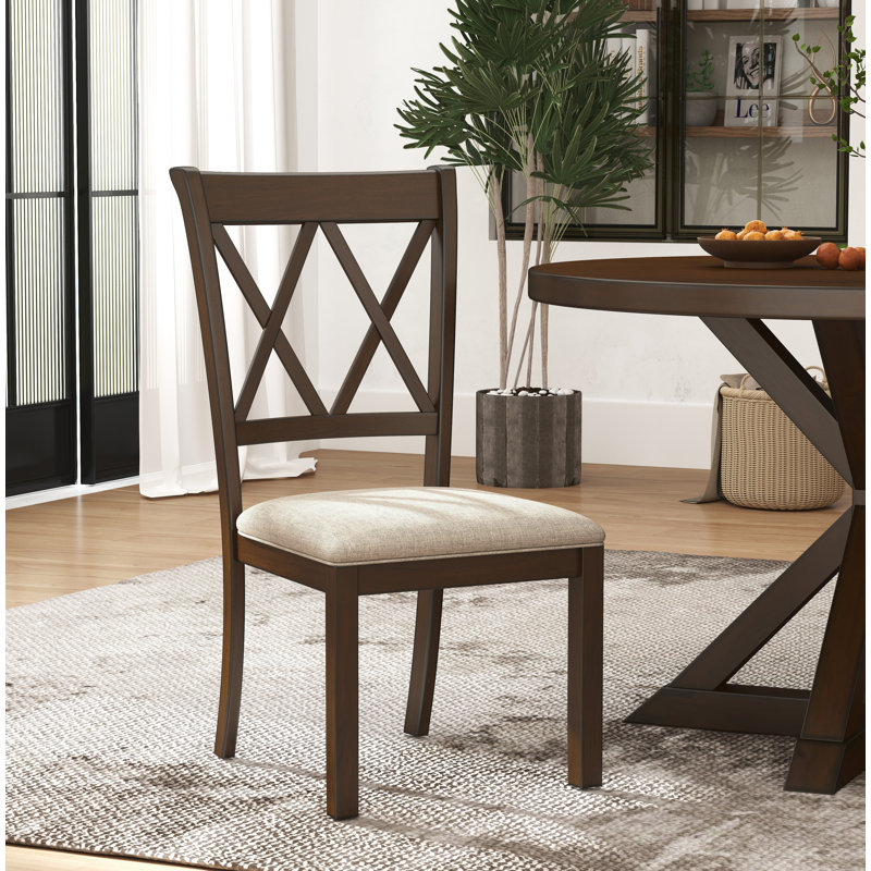 Ebbert 18'' H Upholstered Side Chair, Espresso