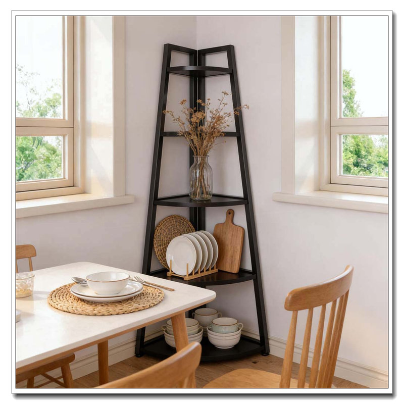 Tablette haute échelle, petite étagère de rangement, bibliothèque à 5 niveaux