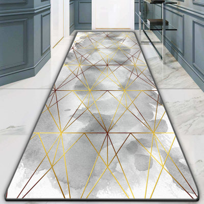 Antibacterial Non-Slip Area Rug, 3.3 x 5.2 Feet, 100% Polyester, 0.4 in Pile Height | Machine Washable, Durable Dot Base, Easy to Clean | Ideal for Living Room, Bedroom, and Play Areas, Soft & Safe