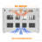 16-Device Charging Cart, Locking for Classroom/Library - Standard