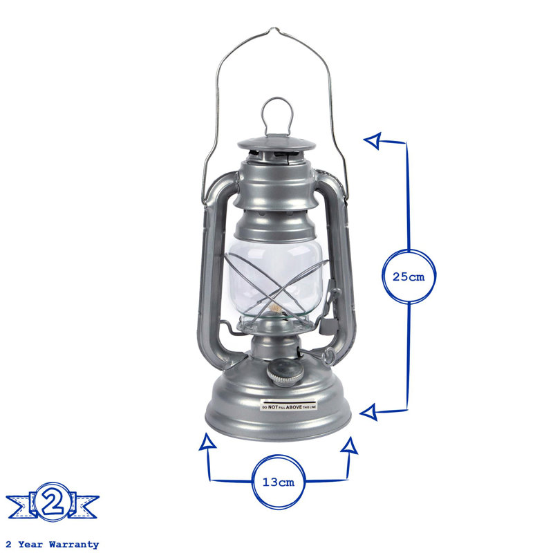 Oil Powered Hurricane Lantern, 130 H x 250 W x 130 D cm