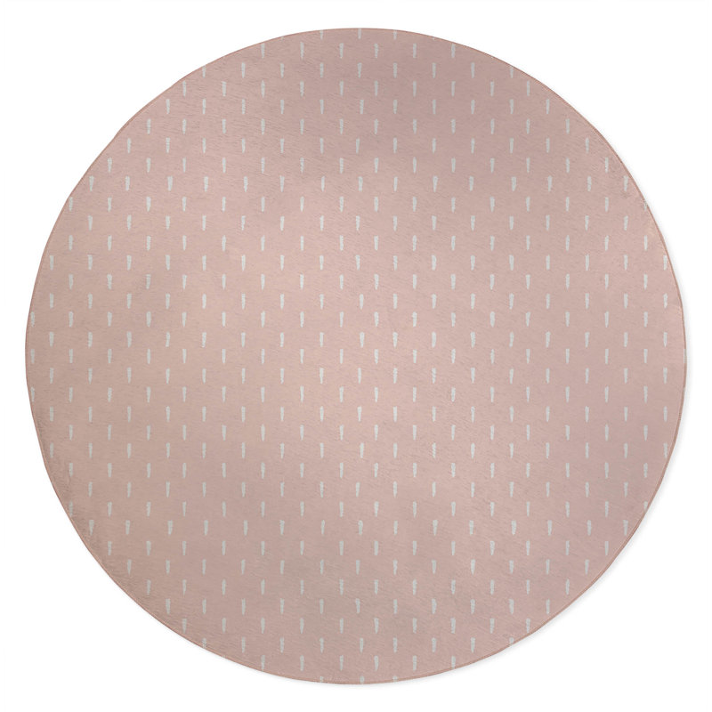 Patty Non-Slip Outdoor Rug, Round 5'
