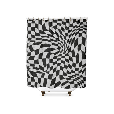 Rideau de douche Acid Checkerboard