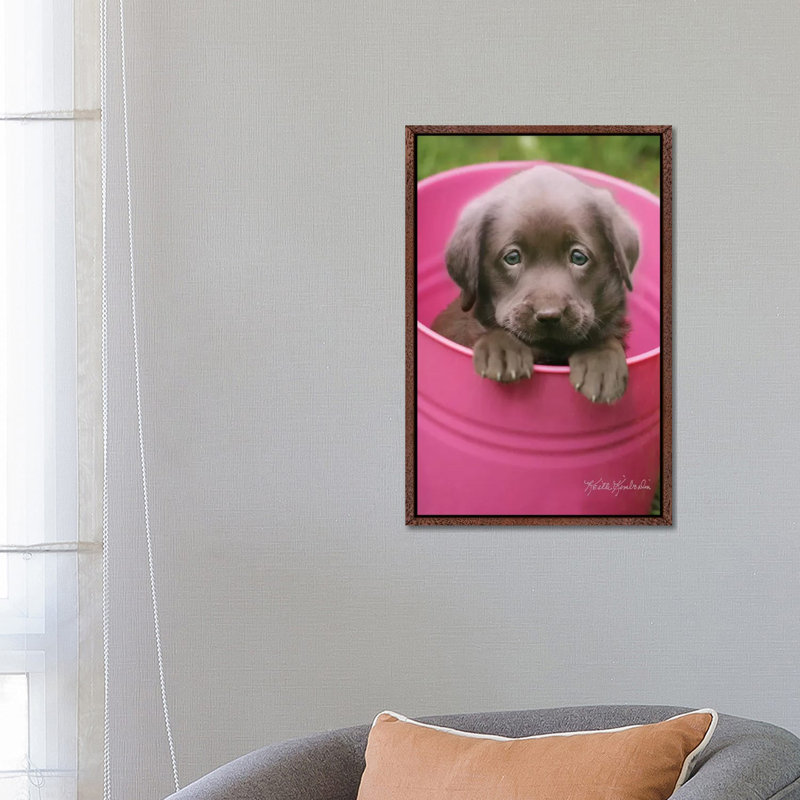 Puddin' Cup by Keith Kimberlin - Print on Canvas, 66.04 cm H x 45.72 cm W, Classic Brown Wood Framed