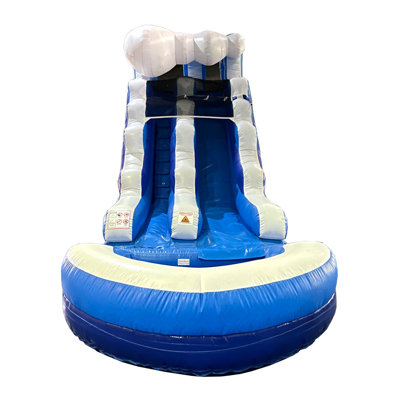 9' x 25.5' Inflatable Slide with Water Slide and Air Blower