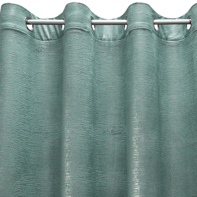 Addine Blackout Curtains Single Panel, Turquoise