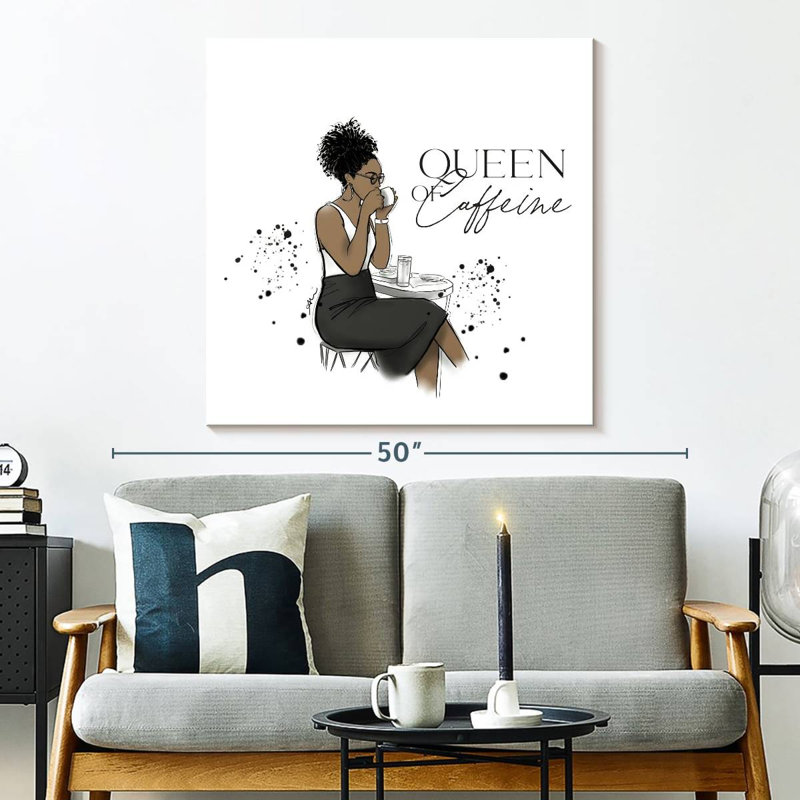 Ketti Queen Caffeine, 33" H x 33" W