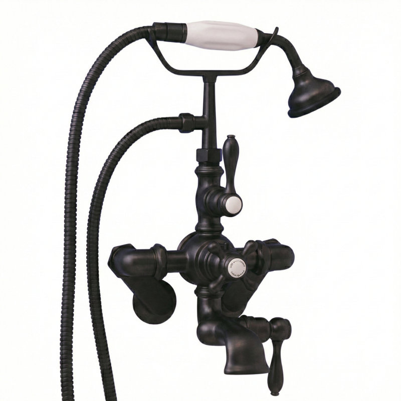 Robinet de téléphone thermostatique britannique, Bronze huilé non laqué